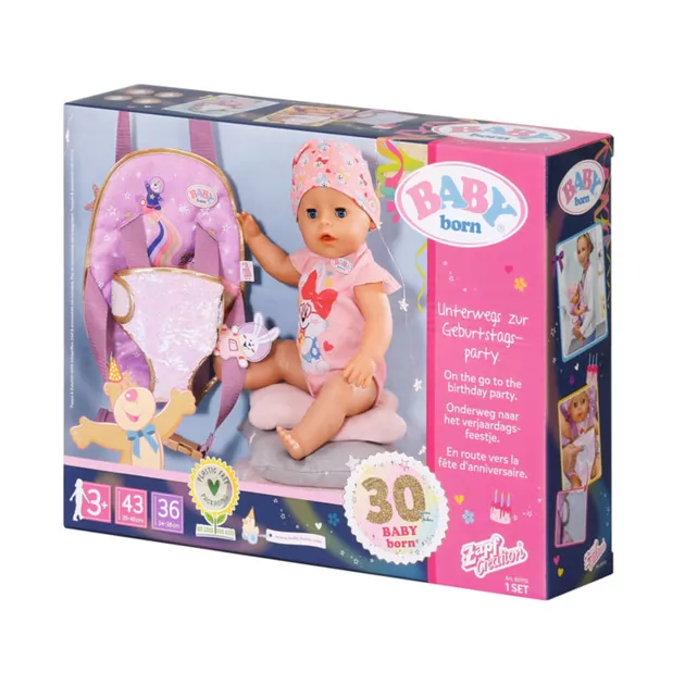 Рюкзак-кенгуру для куклы Baby Born серии День Рождения" - Прогулка"