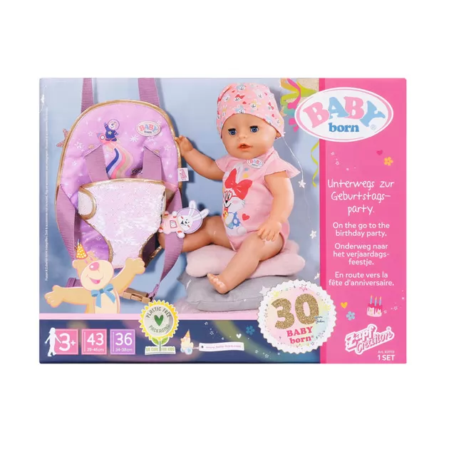 Рюкзак-кенгуру для куклы Baby Born серии День Рождения" - Прогулка"