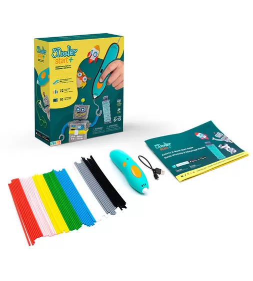 3D-ручка 3Doodler Start Plus для детского творчества базовый набор - КРЕАТИВ (72 стержня) - SPLUS_1.jpg - № 1