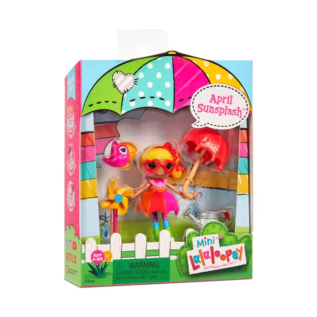 Кукла MINI LALALOOPSY – Радужная Эйприл (с аксессуарами)