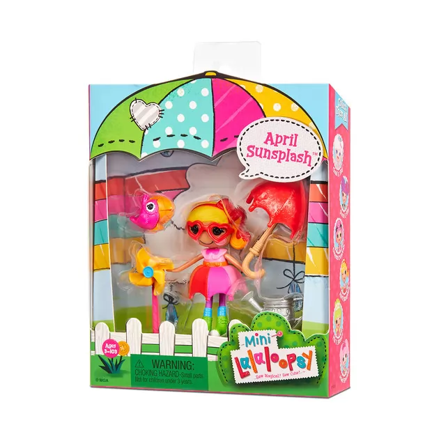 Кукла MINI LALALOOPSY – Радужная Эйприл (с аксессуарами)