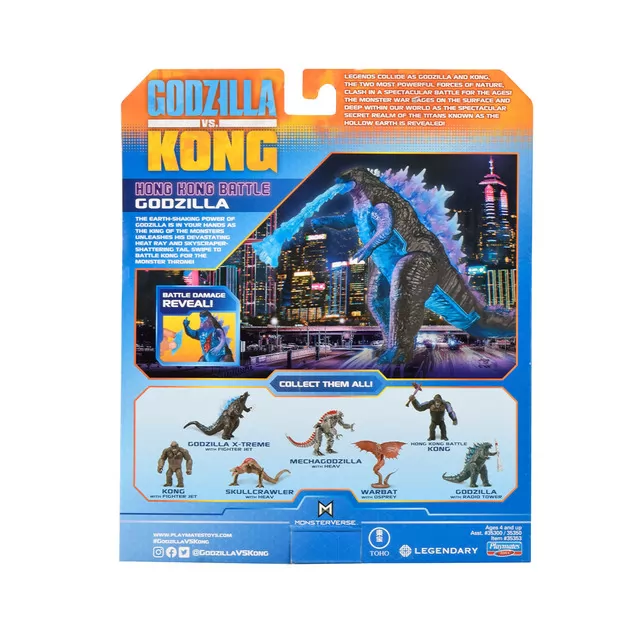 Фигурка Godzilla vs. Kong- Годзилла с боевыми ранами и лучом