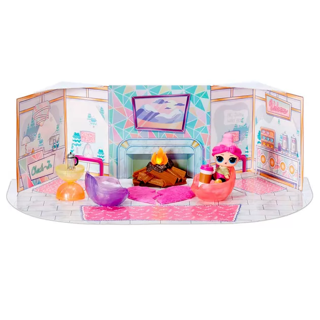 Игровой набор с куклой L.O.L. SURPRISE! Маленькие комнатки - Шале с камином Милой Крошки