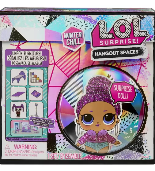 Игровой набор с куклой L.O.L. SURPRISE! Маленькие комнатки - Зимний сьют Королевы Шик - 576631C3 576617C3 LOL Surprise Winter Chill Spaces Playset with Doll Bling Queen FP PKG F.jpg - № 6