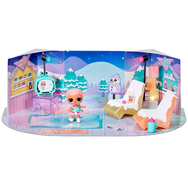 Игровой набор с куклой L.O.L. SURPRISE! Маленькие комнатки - Ледяной уголочек Фигуристки