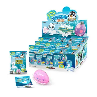 Растущая игрушка в яйце «Penguin Еggs» - Пингвины и друзья (12 шт., в дисплее)