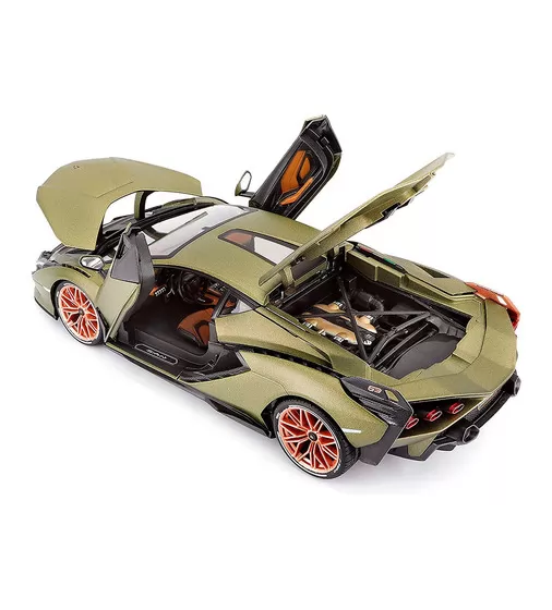 Автомодель - Lamborghini Sián FKP 37 (матовый зелёный металлик, 1:18) - 18-11046G_7.jpg - № 7