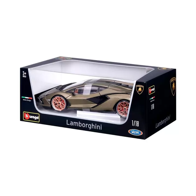 Автомодель - Lamborghini Sián FKP 37 (матовый зелёный металлик, 1:18)