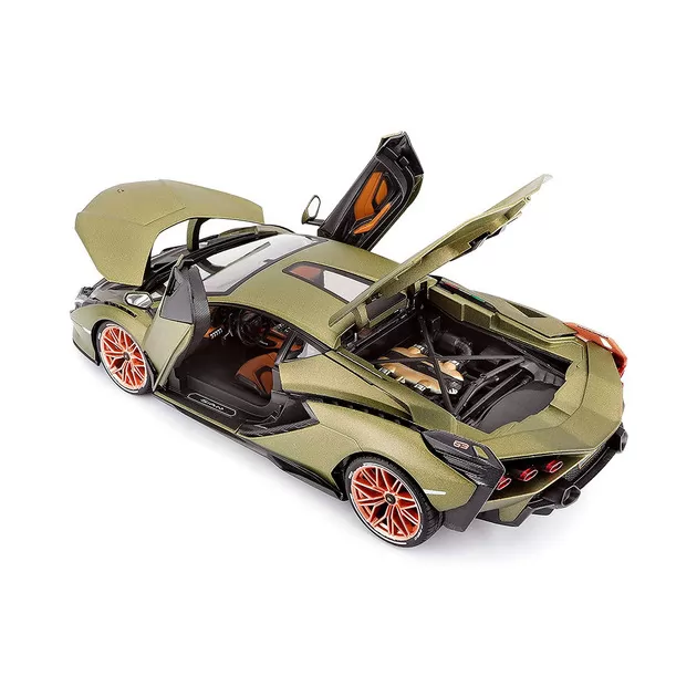 Автомодель - Lamborghini Sián FKP 37 (матовый зелёный металлик, 1:18)