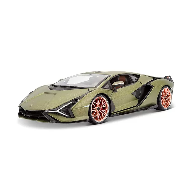 Автомодель - Lamborghini Sián FKP 37 (матовый зелёный металлик, 1:18)