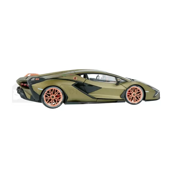 Автомодель - Lamborghini Sián FKP 37 (матовый зелёный металлик, 1:18)