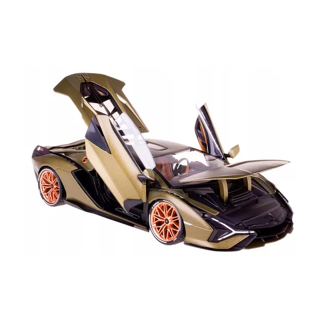 Автомодель - Lamborghini Sián FKP 37 (матовый зелёный металлик, 1:18)