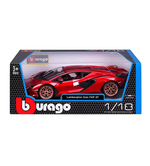 Автомодель - Lamborghini Sián FKP 37 (красный металлик, 1:18) - 18-11046R_8.jpg - № 8