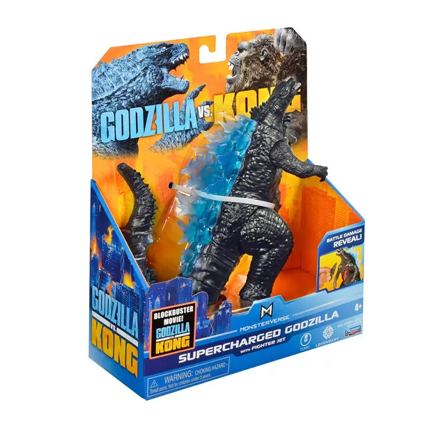 Фигурка GODZILLA VS. KONG - Годзилла с суперэнергией и с истребителем