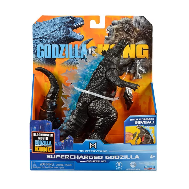 Фигурка GODZILLA VS. KONG - Годзилла с суперэнергией и с истребителем