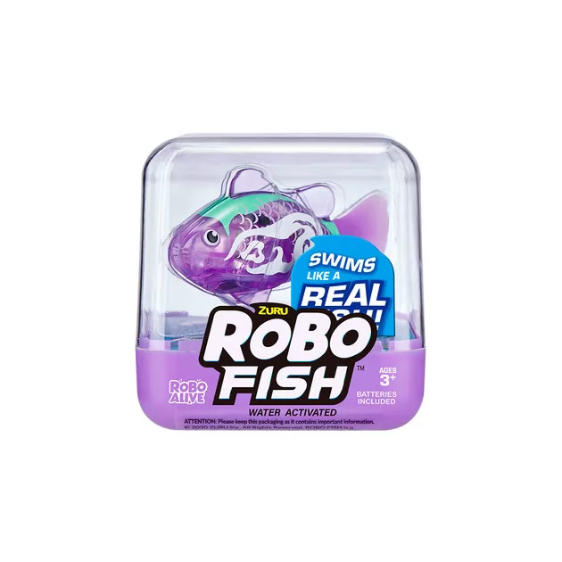 Интерактивная игрушка Robo Alive - Роборыбка (фиолетовая)