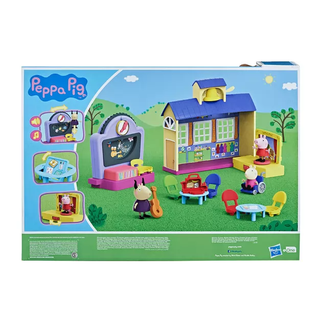 Игровой набор Peppa - Школа Пеппы (3 фигурки, звук)