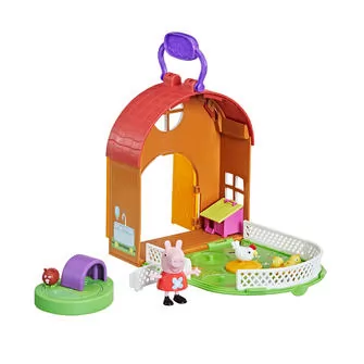 Игровой набор Peppa - Пеппа на ферме (ферма, фигурка, аксессуары)
