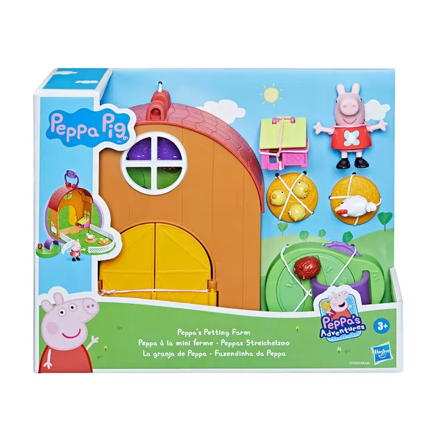 Игровой набор Peppa - Пеппа на ферме (ферма, фигурка, аксессуары)