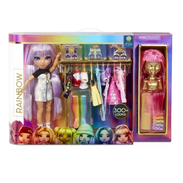 Игровой набор с куклой Rainbow High - Модная студия