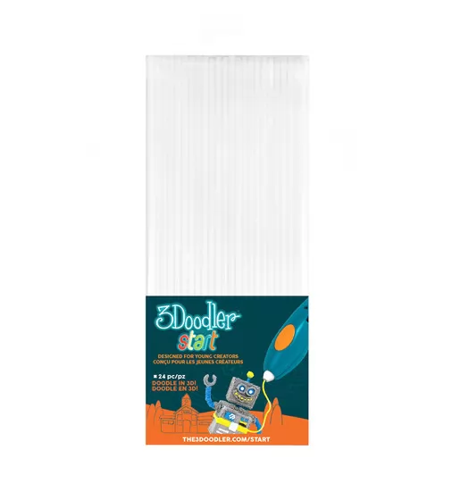 Набор Стержней Для 3D-Ручки 3Doodler Start (Белый) - 3DS-ECO01-WHITE-24_1.jpg - № 1