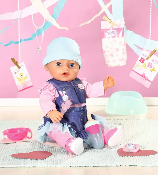 Кукла BABY Born серии Нежные объятия - Волшебная девочка в джинсовом наряде - 831533_5.jpg - № 5