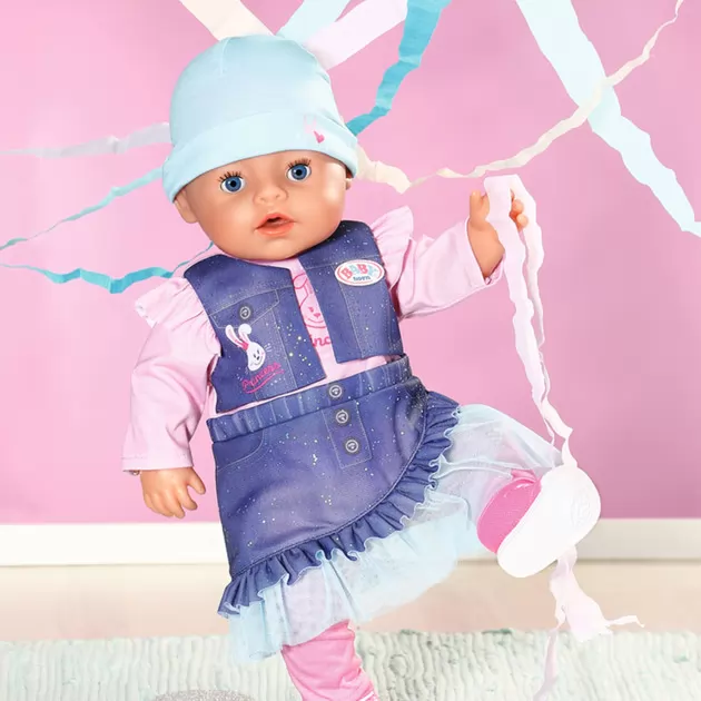 Кукла BABY Born серии Нежные объятия - Волшебная девочка в джинсовом наряде