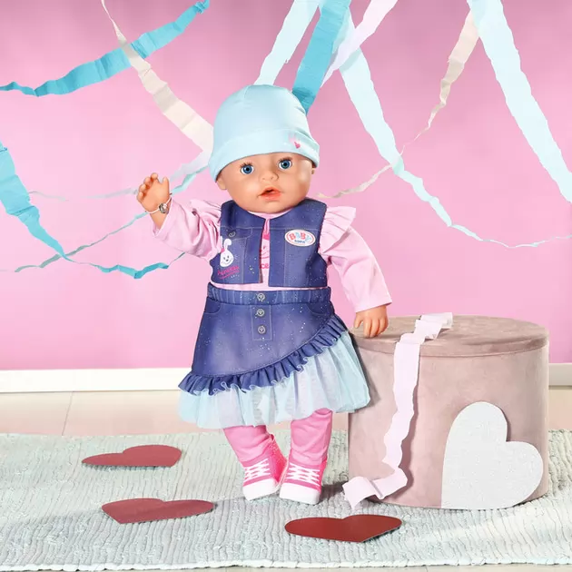 Кукла BABY Born серии Нежные объятия - Волшебная девочка в джинсовом наряде