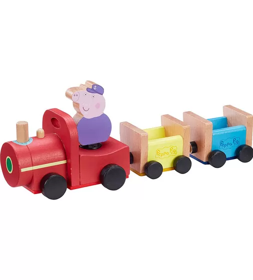 Деревянный игровой набор Peppa - Паровозик дедушки Пеппы - 07210_1.jpg - № 1
