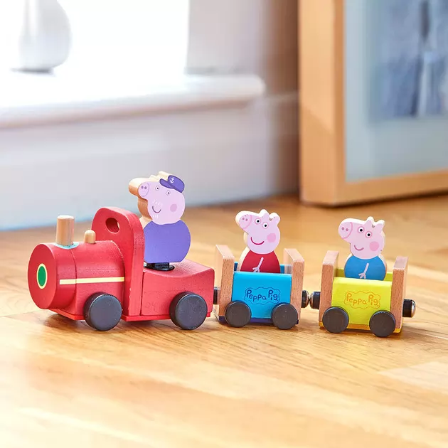Деревянный игровой набор Peppa - Паровозик дедушки Пеппы