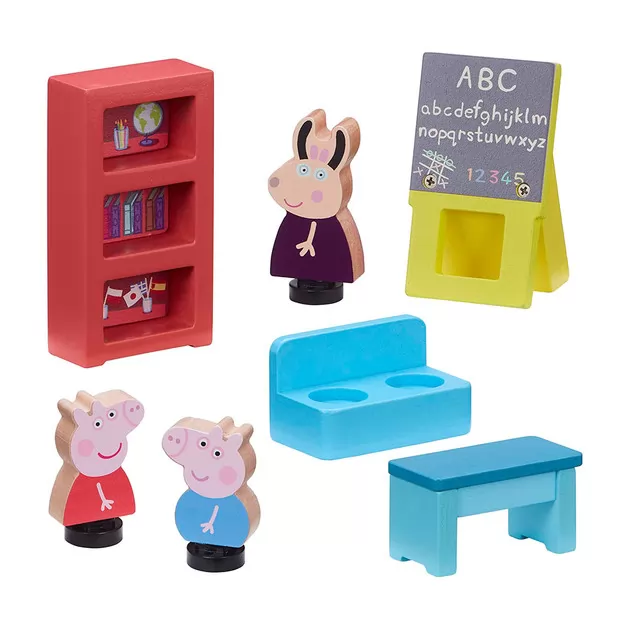 Деревянный игровой набор Peppa - Школа Пеппы