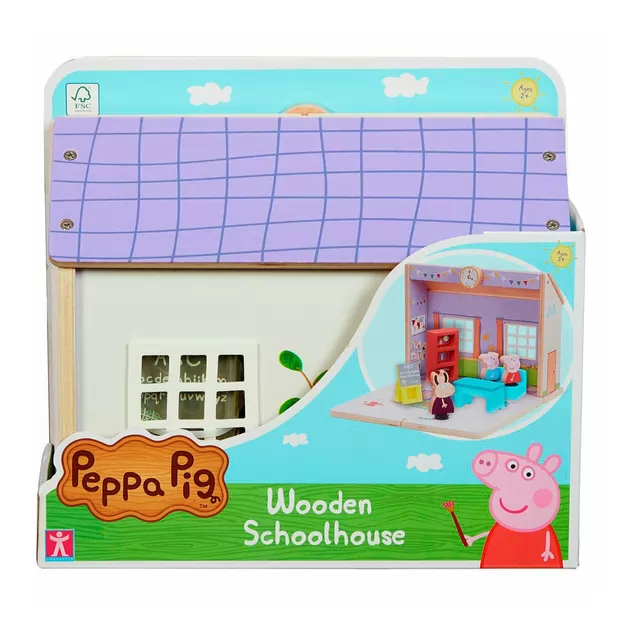 Деревянный игровой набор Peppa - Школа Пеппы
