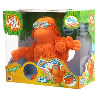 Интерактивная игрушка Jiggly Pup - Танцующий орангутан (оранжевый)