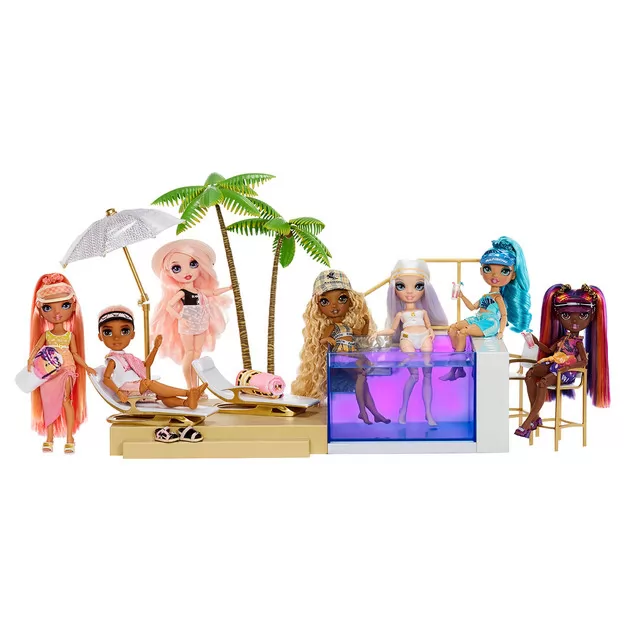 Игровой набор для кукол Rainbow High серии Pacific Coast"- Вечеринка у бассейна"