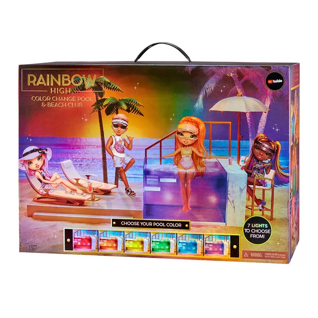Игровой набор для кукол Rainbow High серии Pacific Coast"- Вечеринка у бассейна"