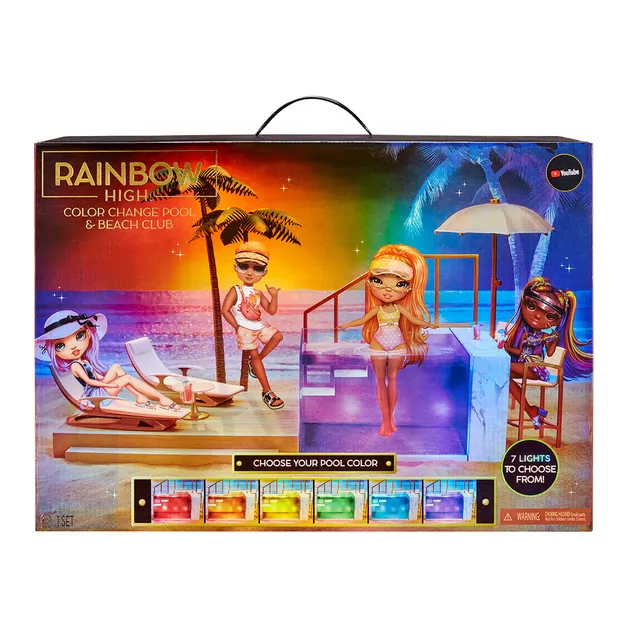 Игровой набор для кукол Rainbow High серии Pacific Coast"- Вечеринка у бассейна"
