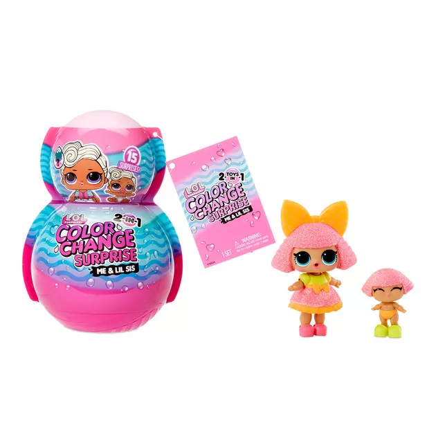 Игровой набор с куклами L.O.L. Surprise! серии Color change Me&My" 2в1 –  Крошка и сестричка"