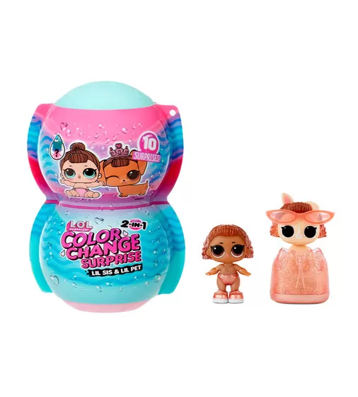 Игровой набор с куклой L.O.L. Surprise! серии Color change Me & My" 2в1 – Сестричка и питомец" - 580768_1.jpg - № 1