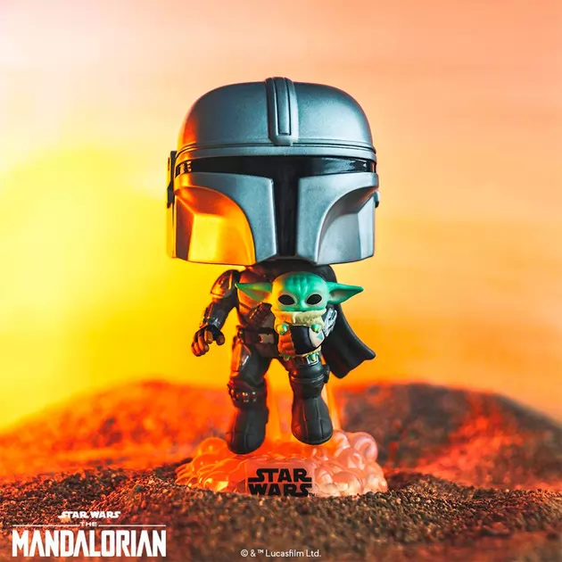 Игровая фигурка Funko Pop! ­ Мандалорец, летящий с малышом