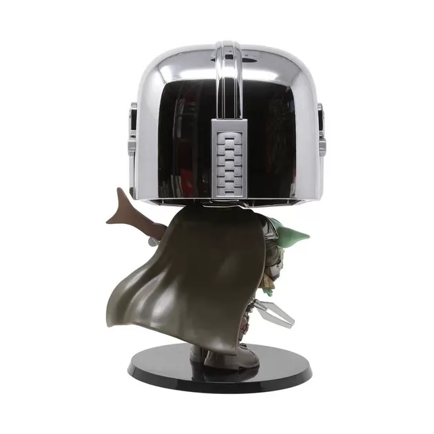 Игровая фигурка Funko Pop! ­ Мандалорец в хроме с малышом 25 сm