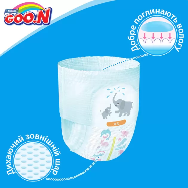 Трусики-Подгузники Goo.N Для Девочек (L, 9-14 Кг) коллекция 2018 года