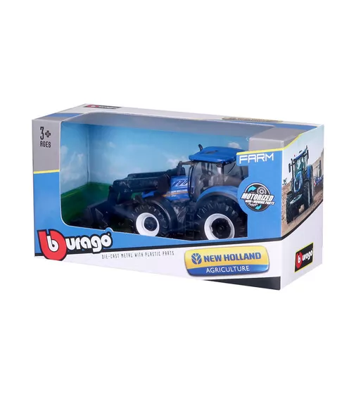 Автомодель серии Farm - Трактор NEW HOLLAND T7.315 с фронтальным погрузчиком (синий, 1:32) - 18-31632_5.jpg - № 5