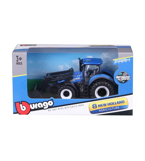 Автомодель серии Farm - Трактор NEW HOLLAND T7.315 с фронтальным погрузчиком (синий, 1:32) - 18-31632_6.jpg - № 6