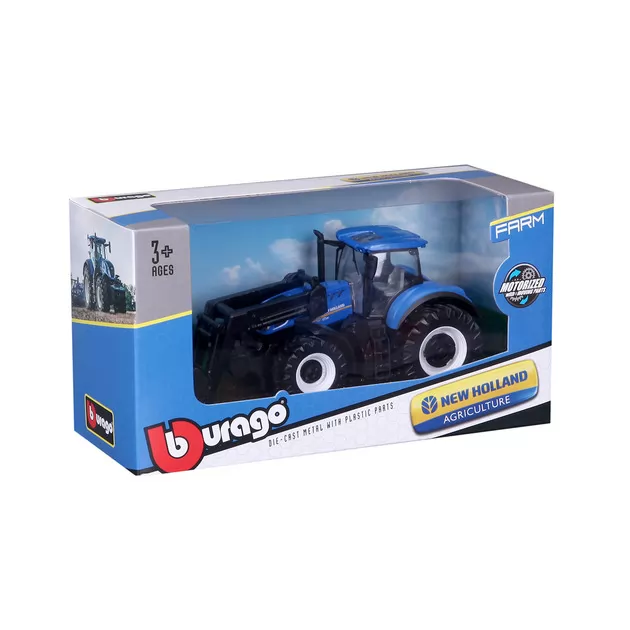 Автомодель серии Farm - Трактор NEW HOLLAND T7.315 с фронтальным погрузчиком (синий, 1:32)