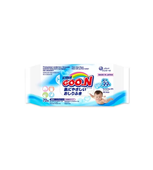 Влажные Салфетки Goo.N Для Чувствительной Кожи  (Увеличенные) - 733528_1.jpg - № 1