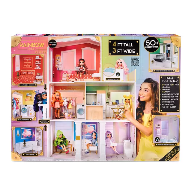 Игровой набор дом для кукол Rainbow High - Модний кампус