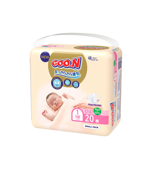 Подгузники Goo.N Premium Soft для новорожденных (размер 1(NB), до 5 kg, 20 шт) - 863220_2.jpg - № 2