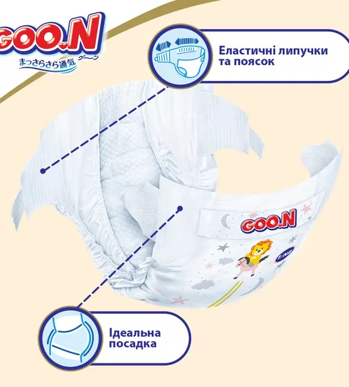 Подгузники Goo.N Premium Soft для детей (размер 2(S), 4-8 kg, 18 шт) - 863221_6.jpg - № 6