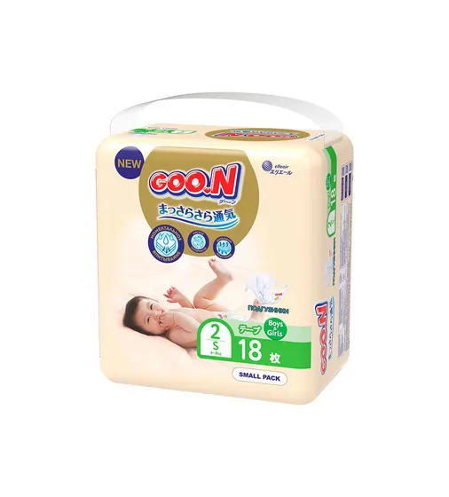 Подгузники Goo.N Premium Soft для детей (размер 2(S), 4-8 kg, 18 шт) - 863221_2.jpg - № 2