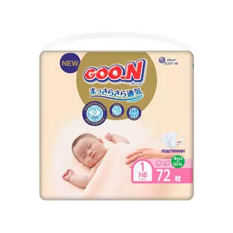 Подгузники Goo.N Premium Soft для новорожденных (размер 1(SS), до 5 kg, 72 шт)
